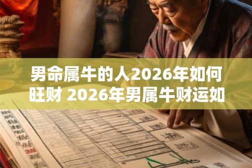 男命属牛的人2026年如何旺财 2026年男属牛财运如何