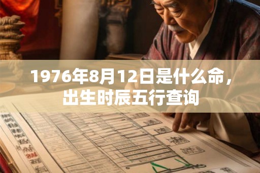 1976年8月12日是什么命,出生时辰五行查询 1976年8月12日是什么命,出生时辰五行查询
