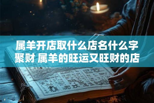 属羊开店取什么店名什么字聚财 属羊的旺运又旺财的店名 属羊开店取什么店名什么字聚财 属羊的旺运又旺财的店名