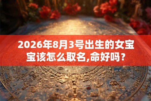 2026年8月3号出生的女宝宝该怎么取名,命好吗？