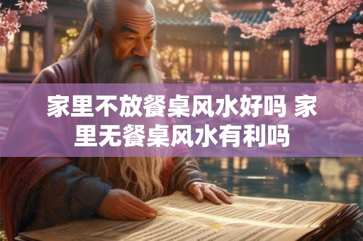 家里不放餐桌风水好吗 家里无餐桌风水有利吗