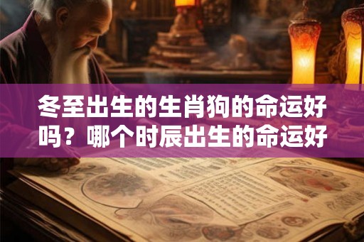 冬至出生的生肖狗的命运好吗？哪个时辰出生的命运好？