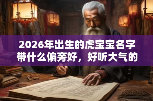 2026年出生的虎宝宝名字带什么偏旁好，好听大气的虎宝宝名字