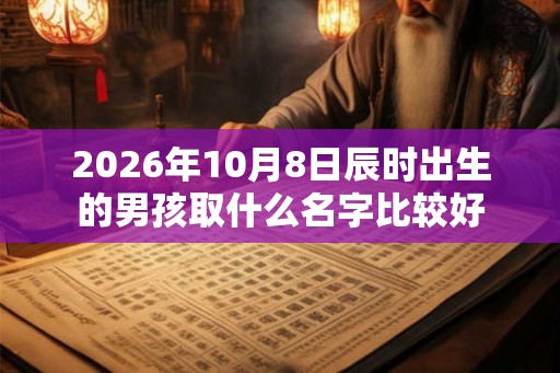 2026年10月8日辰时出生的男孩取什么名字比较好 2026年10月8日辰时出生的男孩取什么名字比较好
