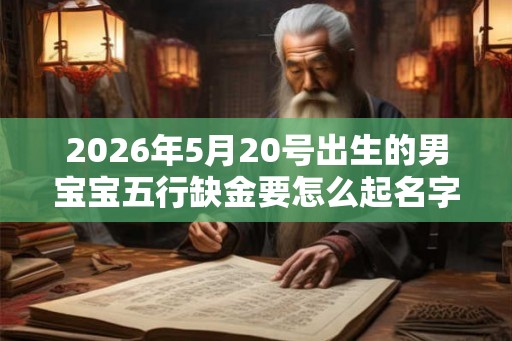 2026年5月20号出生的男宝宝五行缺金要怎么起名字