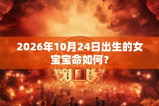 2026年10月24日出生的女宝宝命如何？