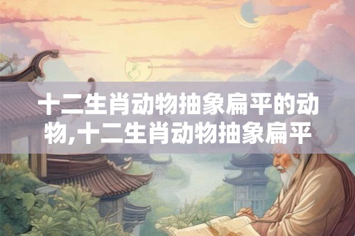 十二生肖动物抽象扁平的动物,十二生肖动物抽象扁平的动物有哪些