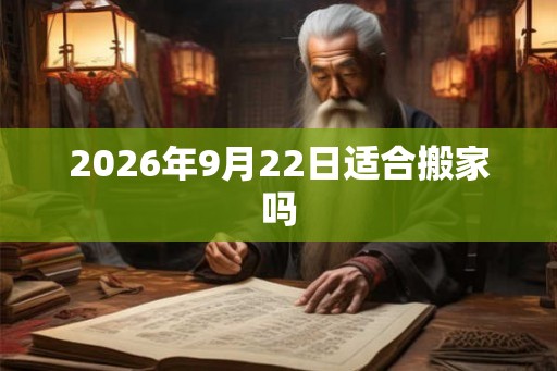 2026年9月22日适合搬家吗