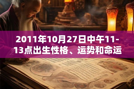 2011年10月27日中午11-13点出生性格、运势和命运