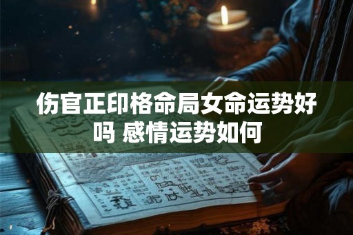 伤官正印格命局女命运势好吗 感情运势如何
