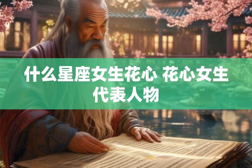 什么星座女生花心 花心女生代表人物 什么星座女生花心 花心女生代表人物