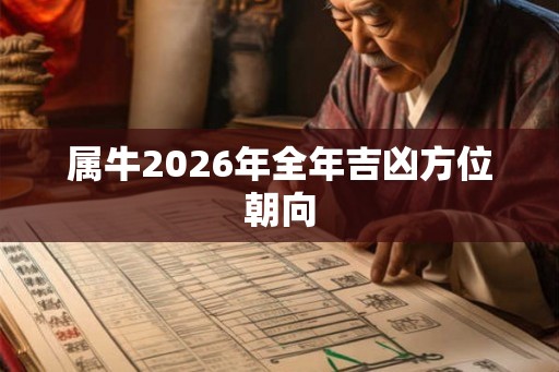 属牛2026年全年吉凶方位朝向