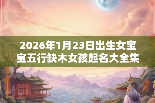2026年1月23日出生女宝宝五行缺木女孩起名大全集
