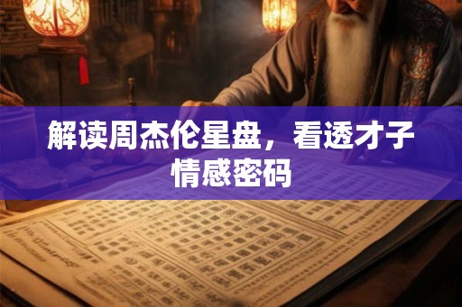 解读周杰伦星盘，看透才子情感密码