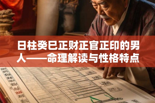 日柱癸巳正财正官正印的男人——命理解读与性格特点 日柱癸巳正财正官正印的男人——命理解读与性格特点