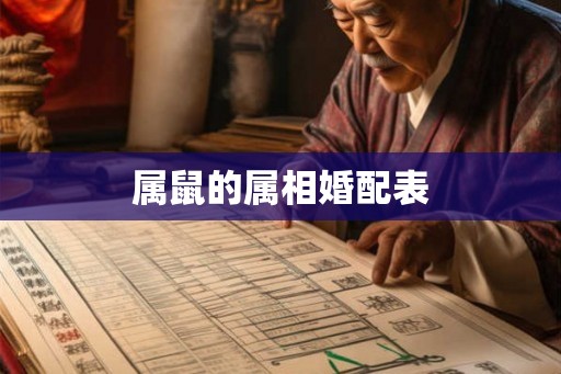 属鼠的属相婚配表