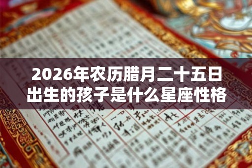 2026年农历腊月二十五日出生的孩子是什么星座性格好不好? 2026年农历腊月二十五日出生的孩子是什么星座性格好不好?