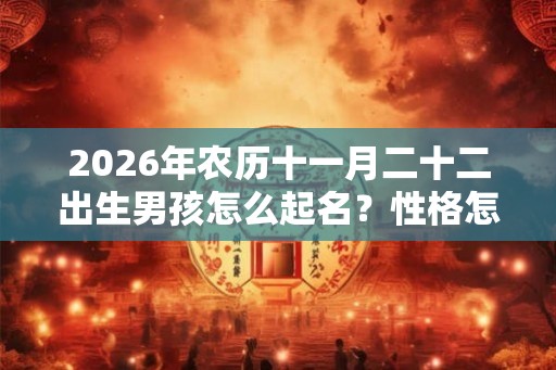 2026年农历十一月二十二出生男孩怎么起名？性格怎么样？