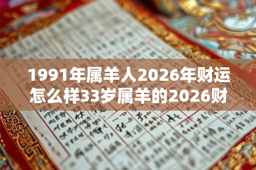 1991年属羊人2026年财运怎么样33岁属羊的2026财气好吗