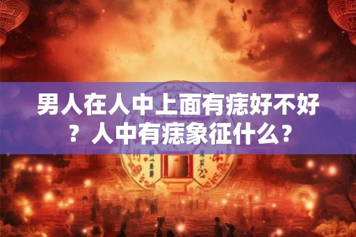 男人在人中上面有痣好不好？人中有痣象征什么？
