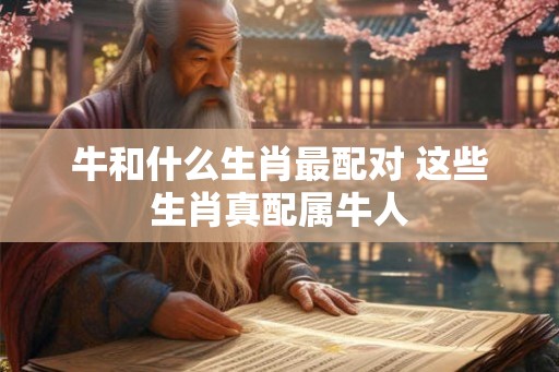 牛和什么生肖最配对 这些生肖真配属牛人