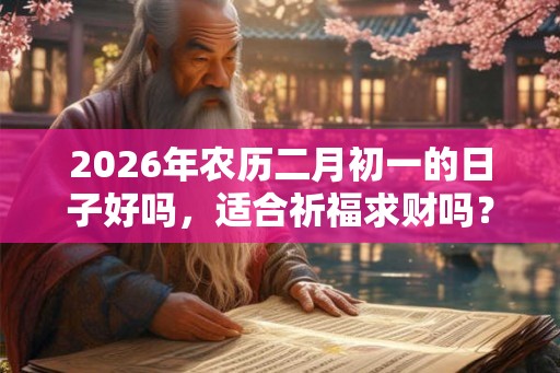 2026年农历二月初一的日子好吗，适合祈福求财吗？
