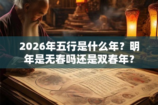 2026年五行是什么年?明年是无春吗还是双春年? 2026年五行是什么年?明年是无春吗还是双春年?