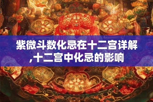 紫微斗数化忌在十二宫详解,十二宫中化忌的影响