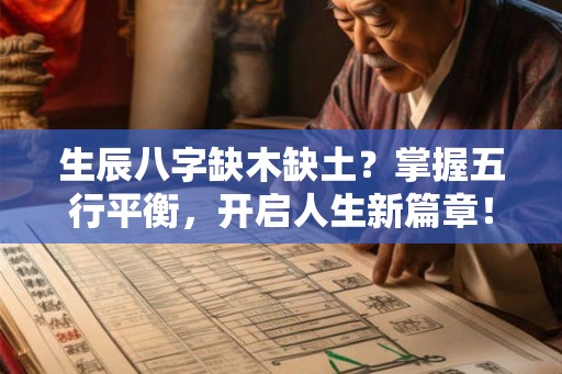 生辰八字缺木缺土？掌握五行平衡，开启人生新篇章！