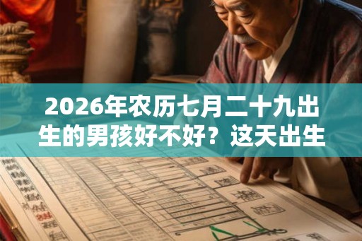 2026年农历七月二十九出生的男孩好不好？这天出生如何？