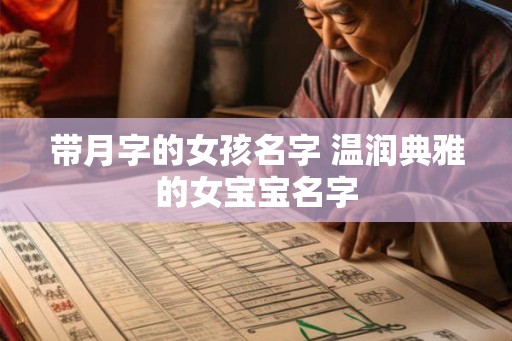 带月字的女孩名字 温润典雅的女宝宝名字