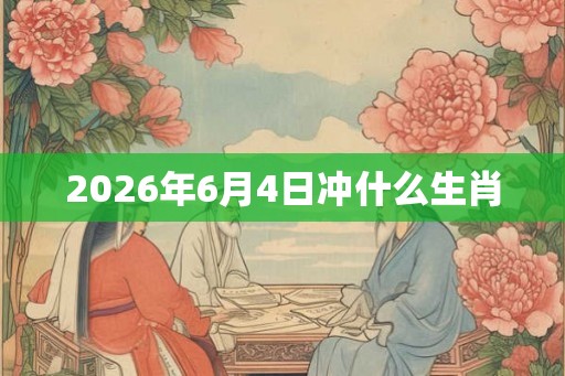 2026年6月4日冲什么生肖