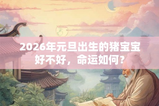 2026年元旦出生的猪宝宝好不好,命运如何? 2026年元旦出生的猪宝宝好不好,命运如何?