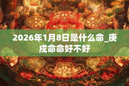2026年1月8日是什么命_庚戌命命好不好