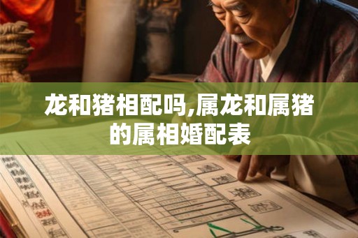 龙和猪相配吗,属龙和属猪的属相婚配表