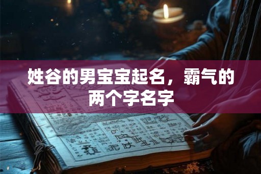 姓谷的男宝宝起名，霸气的两个字名字