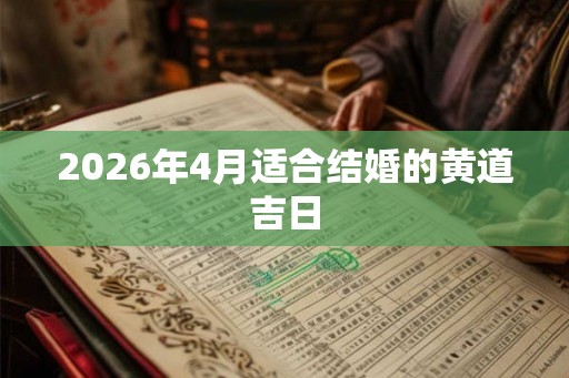 2026年4月适合结婚的黄道吉日