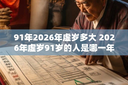 91年2026年虚岁多大 2026年虚岁91岁的人是哪一年出生的