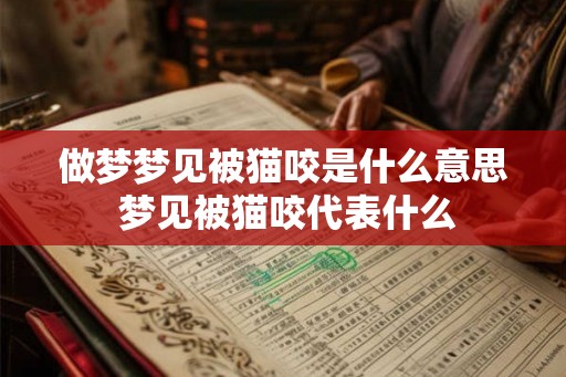 做梦梦见被猫咬是什么意思 梦见被猫咬代表什么