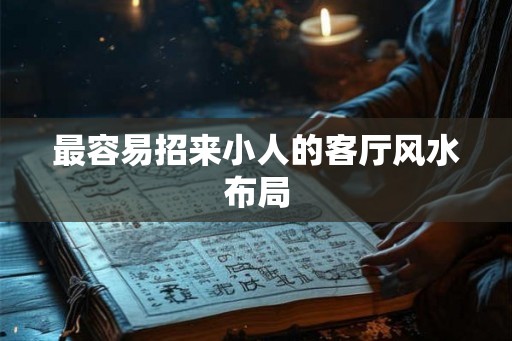 最容易招来小人的客厅风水布局