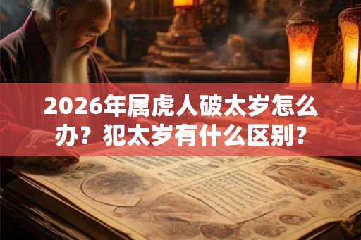 2026年属虎人破太岁怎么办？犯太岁有什么区别？