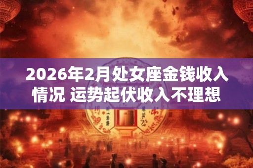 2026年2月处女座金钱收入情况 运势起伏收入不理想