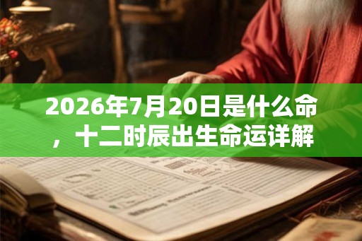 2026年7月20日是什么命,十二时辰出生命运详解 2026年7月20日是什么命,十二时辰出生命运详解