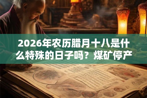 2026年农历腊月十八是什么特殊的日子吗？煤矿停产都是因为它？
