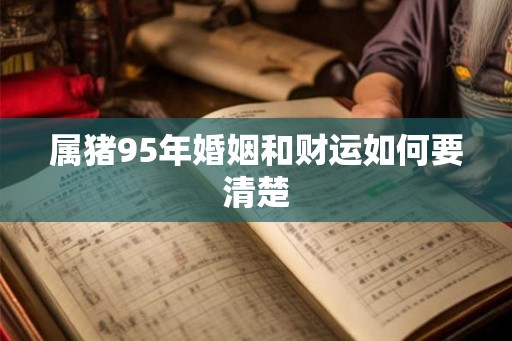 属猪95年婚姻和财运如何要清楚