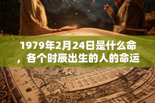 1979年2月24日是什么命，各个时辰出生的人的命运