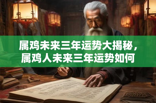 属鸡未来三年运势大揭秘，属鸡人未来三年运势如何
