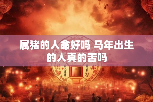 属猪的人命好吗 马年出生的人真的苦吗