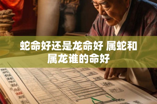 蛇命好还是龙命好 属蛇和属龙谁的命好