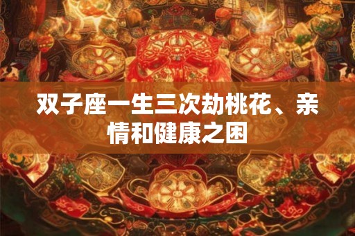 双子座一生三次劫桃花、亲情和健康之困 双子座一生三次劫桃花、亲情和健康之困